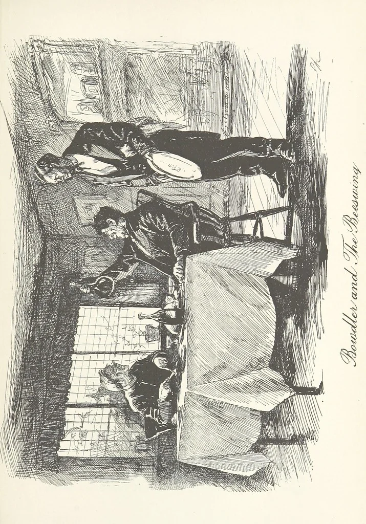 An illustration from The Veiled Hand, a novel of the sixties, the seventies, and the eighties, etc, 1892, leaf 371