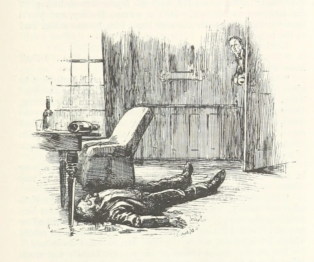 An illustration from The Veiled Hand, a novel of the sixties, the seventies, and the eighties, etc, 1892, leaf 421