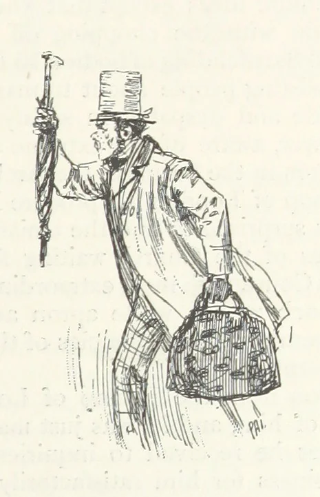 An illustration from The Veiled Hand, a novel of the sixties, the seventies, and the eighties, etc, 1892, leaf 45