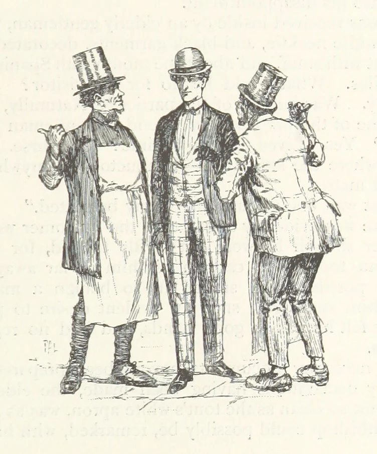 An illustration from The Veiled Hand, a novel of the sixties, the seventies, and the eighties, etc, 1892, leaf 47