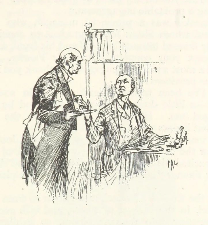 An illustration from The Veiled Hand, a novel of the sixties, the seventies, and the eighties, etc, 1892, leaf 61