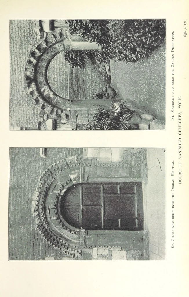 An illustration from Analecta Eboracensia. Some remaynes of the ancient City of York. Collected by a Citizen of York, Sir Thomas Widdrington, Knt. ... Edited and annotated by ... C. Caine, etc. [With plates, 1897, leaf 259