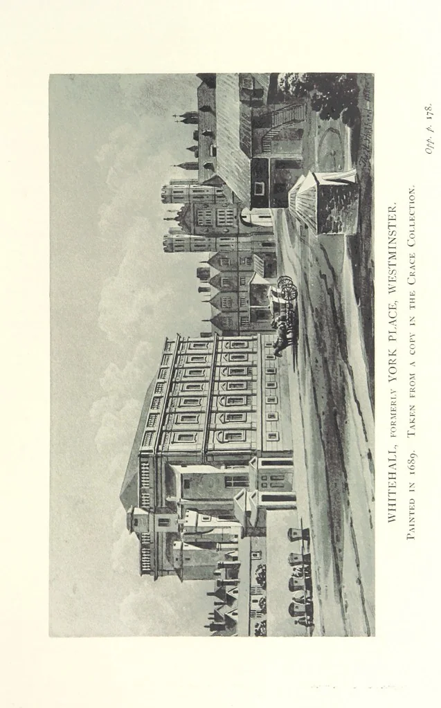 An illustration from Analecta Eboracensia. Some remaynes of the ancient City of York. Collected by a Citizen of York, Sir Thomas Widdrington, Knt. ... Edited and annotated by ... C. Caine, etc. [With plates, 1897, leaf 269