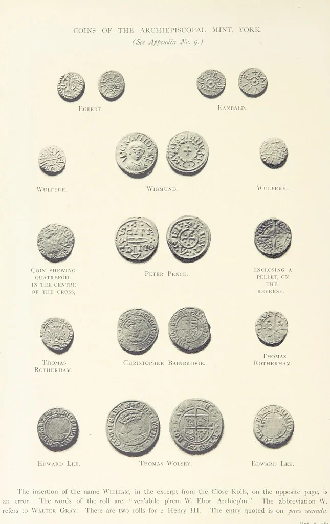 An illustration from Analecta Eboracensia. Some remaynes of the ancient City of York. Collected by a Citizen of York, Sir Thomas Widdrington, Knt. ... Edited and annotated by ... C. Caine, etc. [With plates, 1897, leaf 274