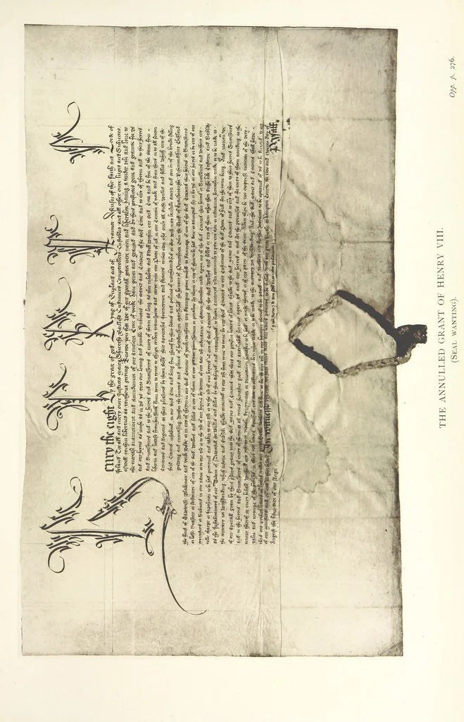 An illustration from Analecta Eboracensia. Some remaynes of the ancient City of York. Collected by a Citizen of York, Sir Thomas Widdrington, Knt. ... Edited and annotated by ... C. Caine, etc. [With plates, 1897, leaf 395