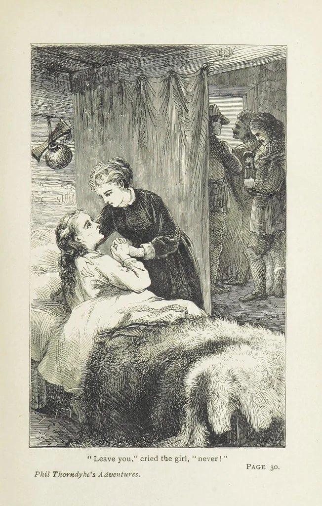 An illustration from Phil Thorndyke's Adventures: and other stories. By F. M. Wilbraham, E. M. Piper, Lady C. Thynne, and others, etc, 1894, leaf 37