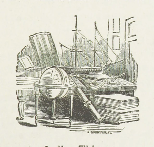An illustration from Phil Thorndyke's Adventures: and other stories. By F. M. Wilbraham, E. M. Piper, Lady C. Thynne, and others, etc, 1894, leaf 77