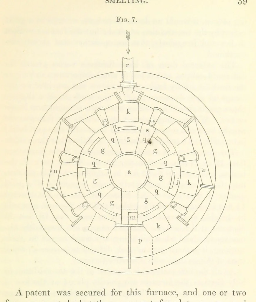 An illustration from The Manufacture of iron in Great Britain; with remarks on the employment of capital in iron-works and collieries, 1857, leaf 55