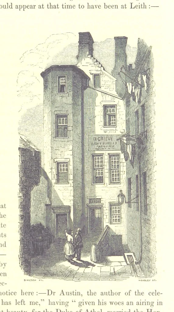An illustration from Memorials of Edinburgh in the olden time, 1848, leaf 187
