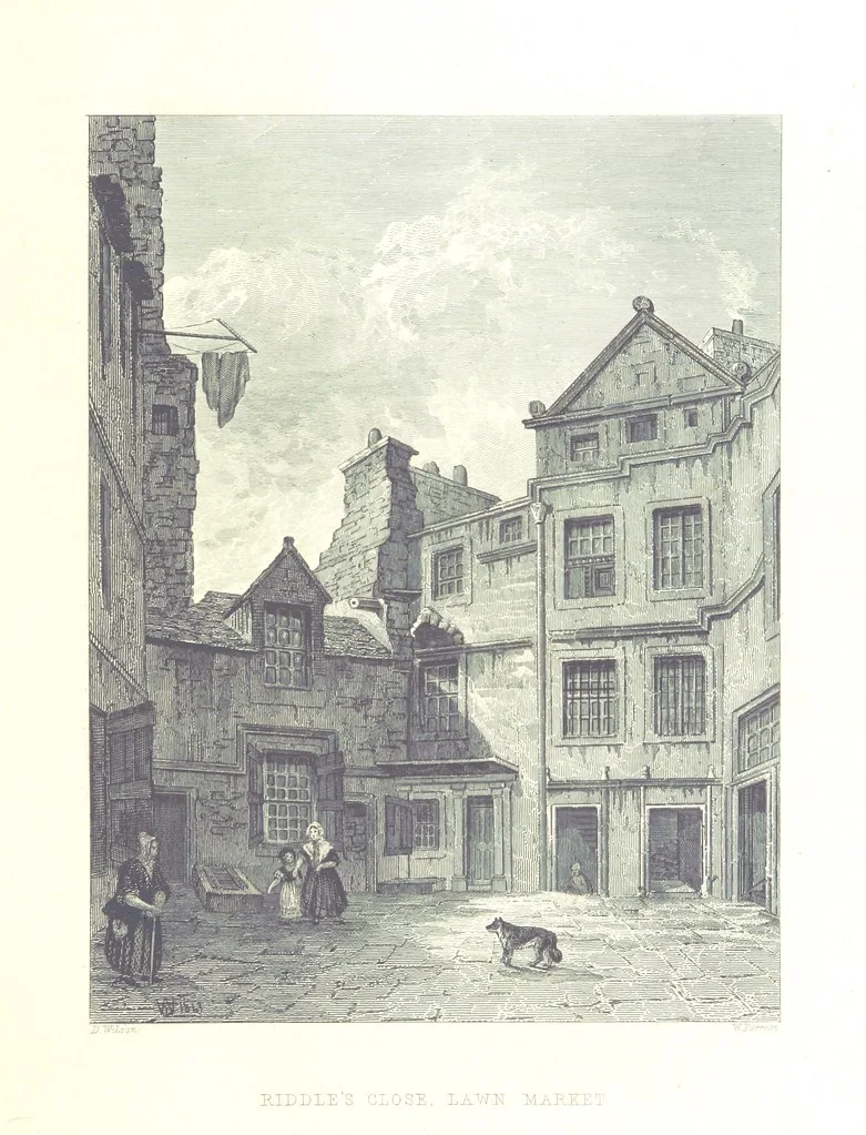 An illustration from Memorials of Edinburgh in the olden time, 1848, leaf 217