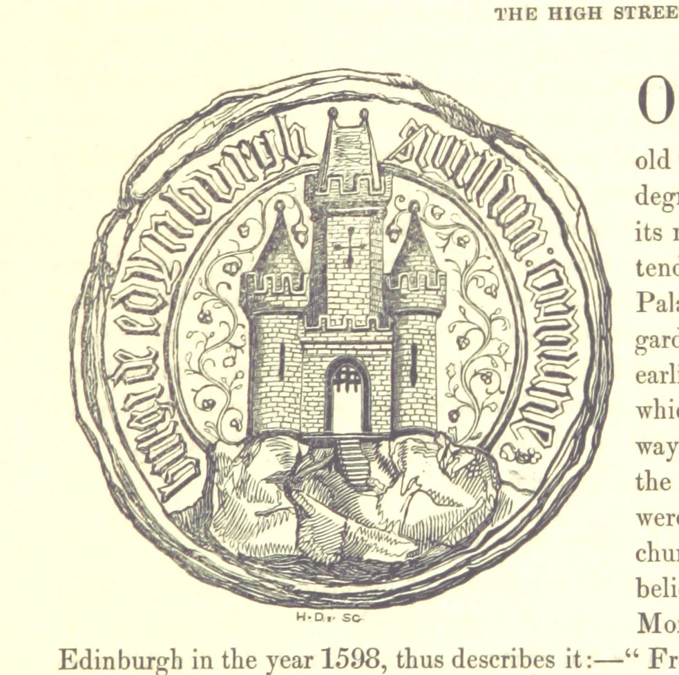 An illustration from Memorials of Edinburgh in the olden time, 1848, leaf 285