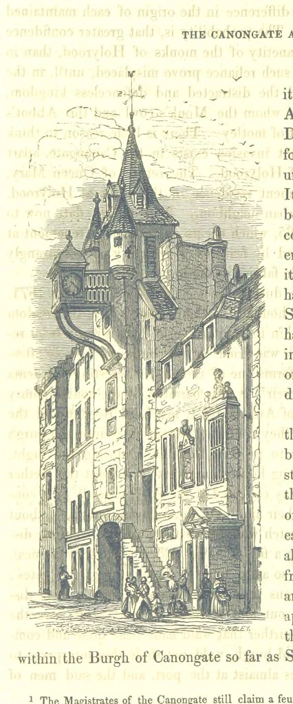 An illustration from Memorials of Edinburgh in the olden time, 1848, leaf 348