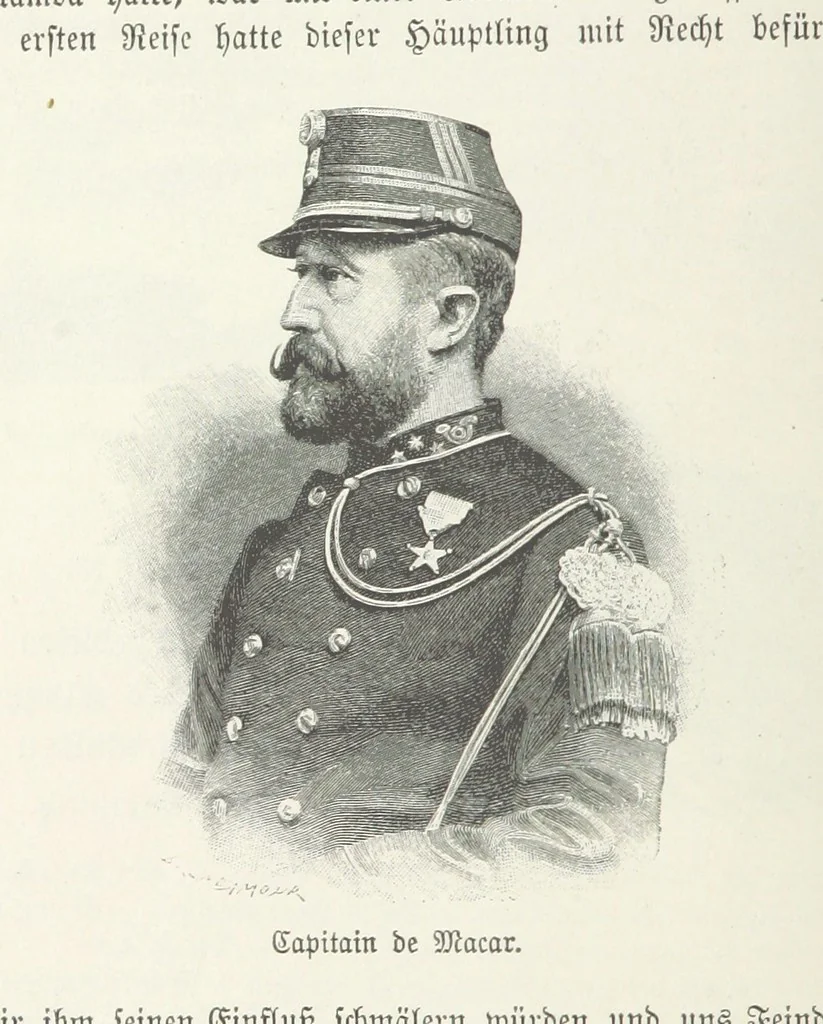 An illustration from Meine zweite Durchquerung Äquatorial-Afrikas vom Congo zum Zambesi während der Jahre 1886 und 1887 ... Mit 92 Abbildungen, etc, 1890, leaf 110