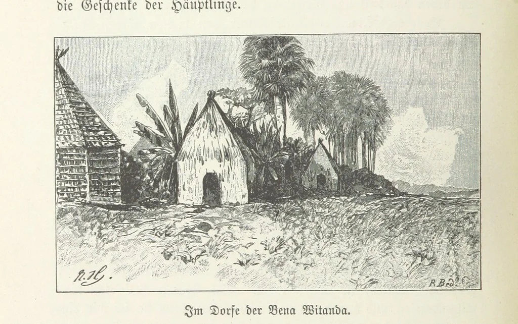 An illustration from Meine zweite Durchquerung Äquatorial-Afrikas vom Congo zum Zambesi während der Jahre 1886 und 1887 ... Mit 92 Abbildungen, etc, 1890, leaf 114