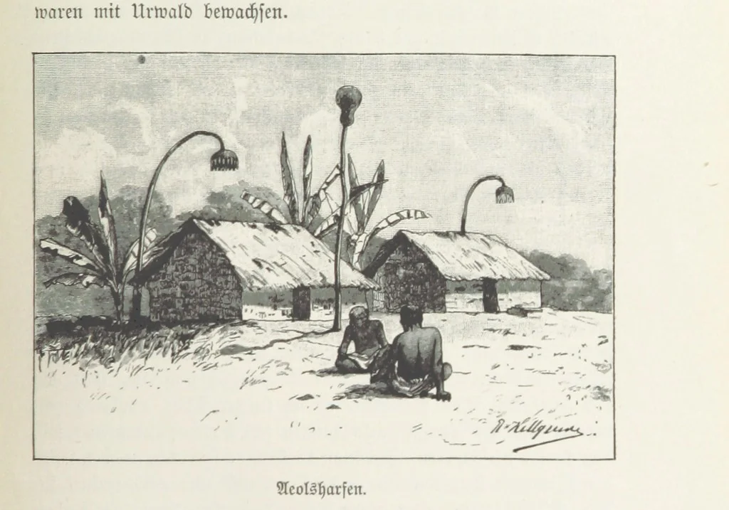 An illustration from Meine zweite Durchquerung Äquatorial-Afrikas vom Congo zum Zambesi während der Jahre 1886 und 1887 ... Mit 92 Abbildungen, etc, 1890, leaf 115