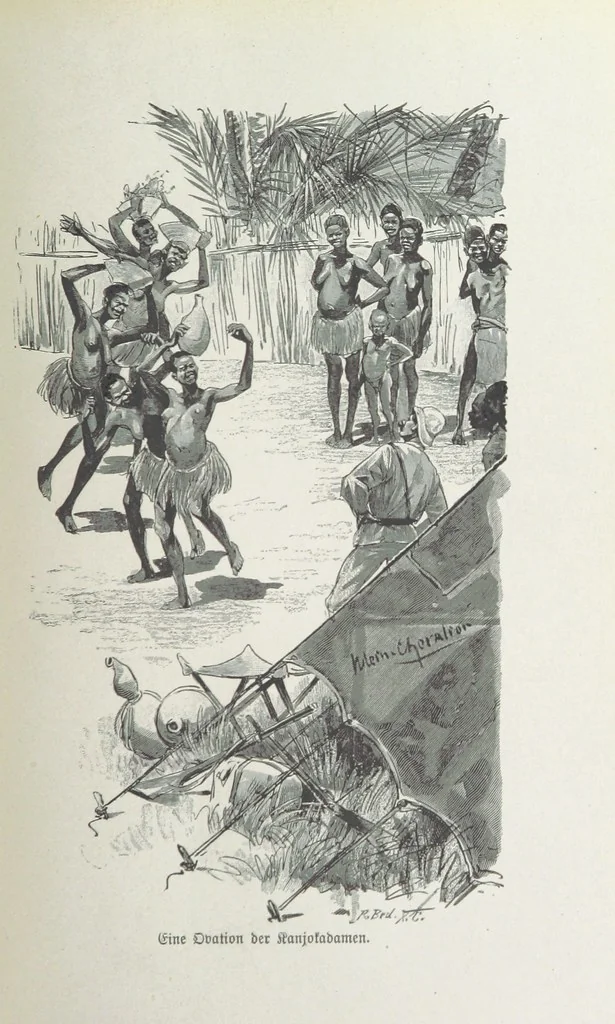 An illustration from Meine zweite Durchquerung Äquatorial-Afrikas vom Congo zum Zambesi während der Jahre 1886 und 1887 ... Mit 92 Abbildungen, etc, 1890, leaf 119