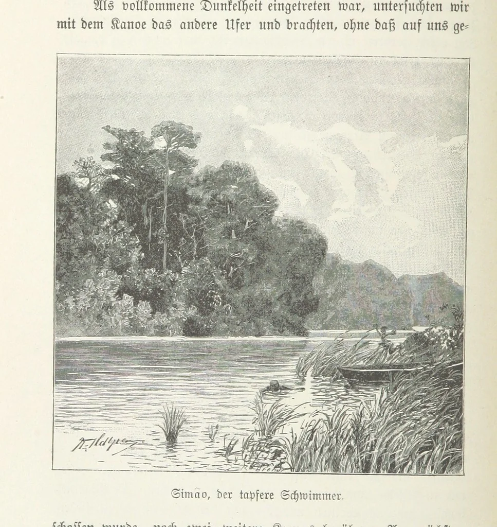 An illustration from Meine zweite Durchquerung Äquatorial-Afrikas vom Congo zum Zambesi während der Jahre 1886 und 1887 ... Mit 92 Abbildungen, etc, 1890, leaf 162