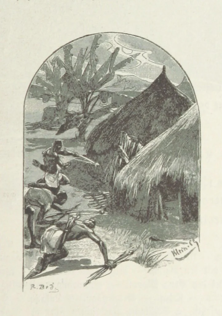 An illustration from Meine zweite Durchquerung Äquatorial-Afrikas vom Congo zum Zambesi während der Jahre 1886 und 1887 ... Mit 92 Abbildungen, etc, 1890, leaf 165