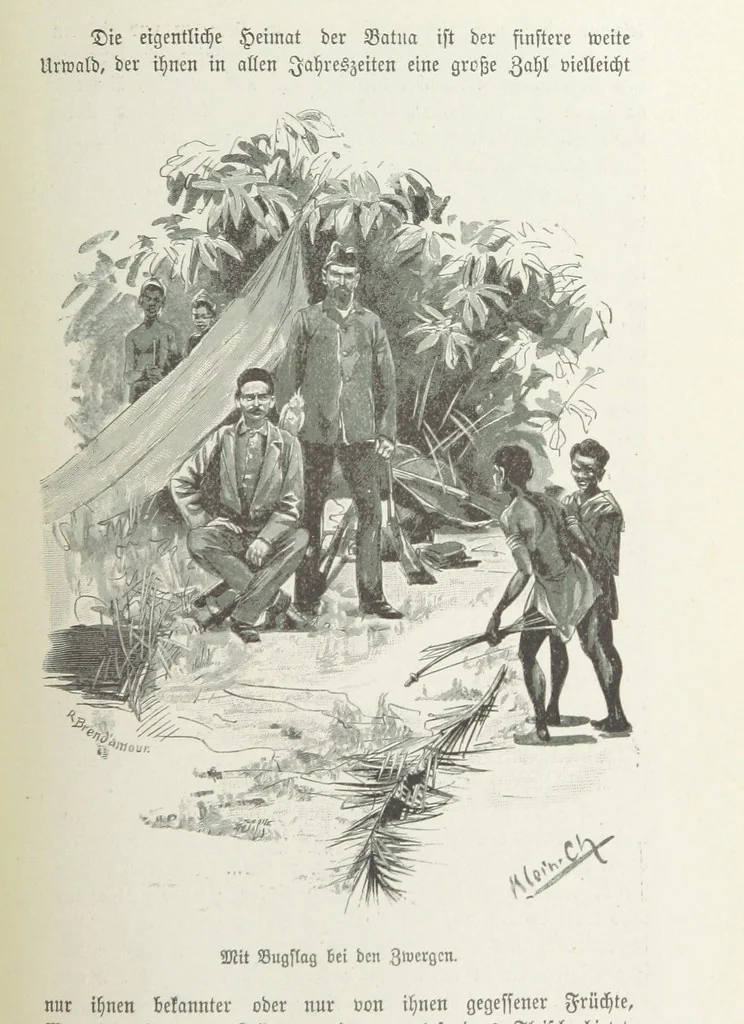 An illustration from Meine zweite Durchquerung Äquatorial-Afrikas vom Congo zum Zambesi während der Jahre 1886 und 1887 ... Mit 92 Abbildungen, etc, 1890, leaf 175