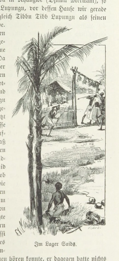 An illustration from Meine zweite Durchquerung Äquatorial-Afrikas vom Congo zum Zambesi während der Jahre 1886 und 1887 ... Mit 92 Abbildungen, etc, 1890, leaf 211
