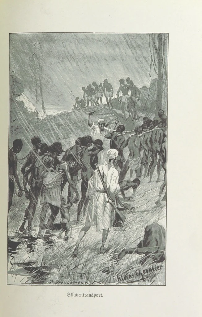 An illustration from Meine zweite Durchquerung Äquatorial-Afrikas vom Congo zum Zambesi während der Jahre 1886 und 1887 ... Mit 92 Abbildungen, etc, 1890, leaf 253