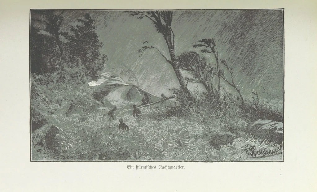 An illustration from Meine zweite Durchquerung Äquatorial-Afrikas vom Congo zum Zambesi während der Jahre 1886 und 1887 ... Mit 92 Abbildungen, etc, 1890, leaf 269