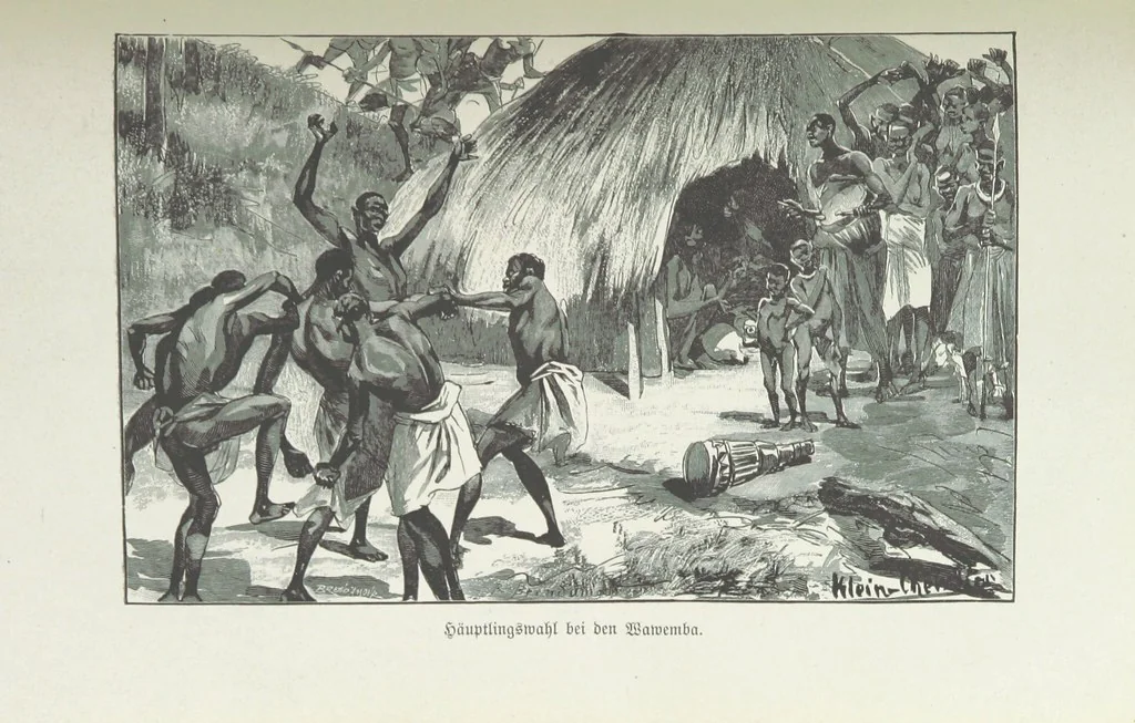 An illustration from Meine zweite Durchquerung Äquatorial-Afrikas vom Congo zum Zambesi während der Jahre 1886 und 1887 ... Mit 92 Abbildungen, etc, 1890, leaf 287
