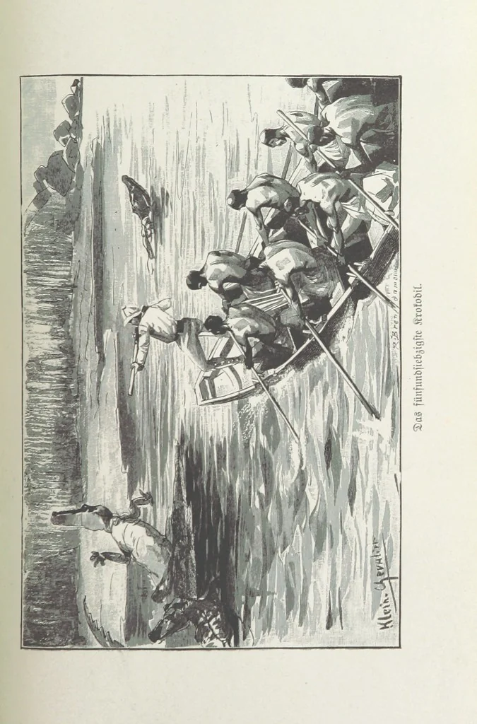 An illustration from Meine zweite Durchquerung Äquatorial-Afrikas vom Congo zum Zambesi während der Jahre 1886 und 1887 ... Mit 92 Abbildungen, etc, 1890, leaf 309