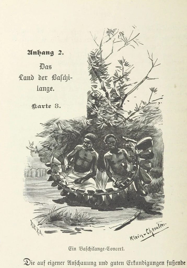 An illustration from Meine zweite Durchquerung Äquatorial-Afrikas vom Congo zum Zambesi während der Jahre 1886 und 1887 ... Mit 92 Abbildungen, etc, 1890, leaf 318