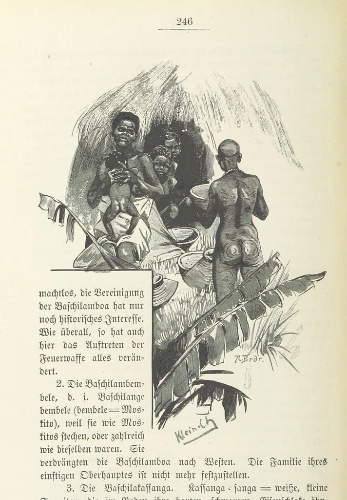 An illustration from Meine zweite Durchquerung Äquatorial-Afrikas vom Congo zum Zambesi während der Jahre 1886 und 1887 ... Mit 92 Abbildungen, etc, 1890, leaf 322