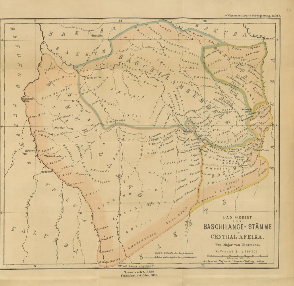 An illustration from Meine zweite Durchquerung Äquatorial-Afrikas vom Congo zum Zambesi während der Jahre 1886 und 1887 ... Mit 92 Abbildungen, etc, 1890, leaf 345