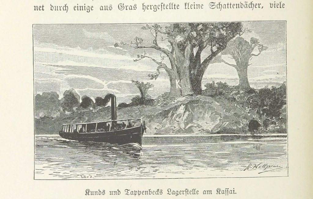 An illustration from Meine zweite Durchquerung Äquatorial-Afrikas vom Congo zum Zambesi während der Jahre 1886 und 1887 ... Mit 92 Abbildungen, etc, 1890, leaf 42