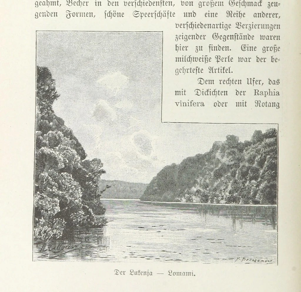 An illustration from Meine zweite Durchquerung Äquatorial-Afrikas vom Congo zum Zambesi während der Jahre 1886 und 1887 ... Mit 92 Abbildungen, etc, 1890, leaf 68