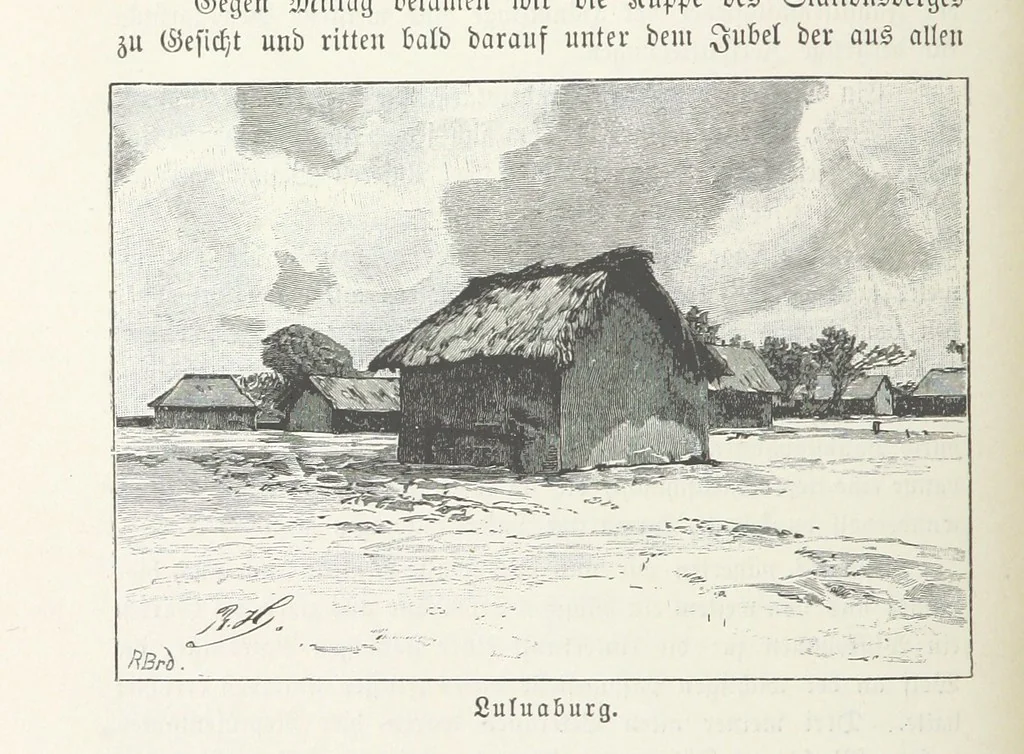 An illustration from Meine zweite Durchquerung Äquatorial-Afrikas vom Congo zum Zambesi während der Jahre 1886 und 1887 ... Mit 92 Abbildungen, etc, 1890, leaf 80