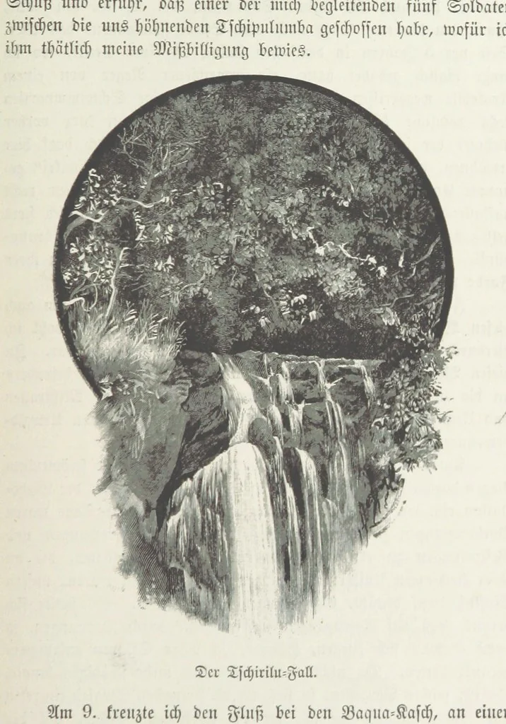 An illustration from Meine zweite Durchquerung Äquatorial-Afrikas vom Congo zum Zambesi während der Jahre 1886 und 1887 ... Mit 92 Abbildungen, etc, 1890, leaf 89