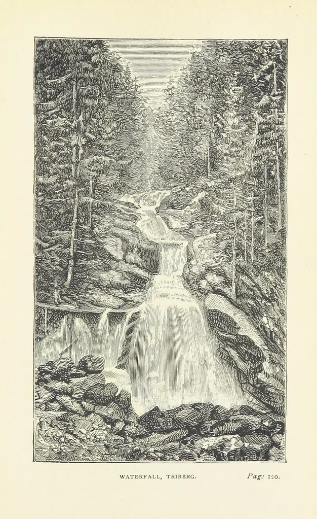 An illustration from In the Black Forest, 1882, leaf 157