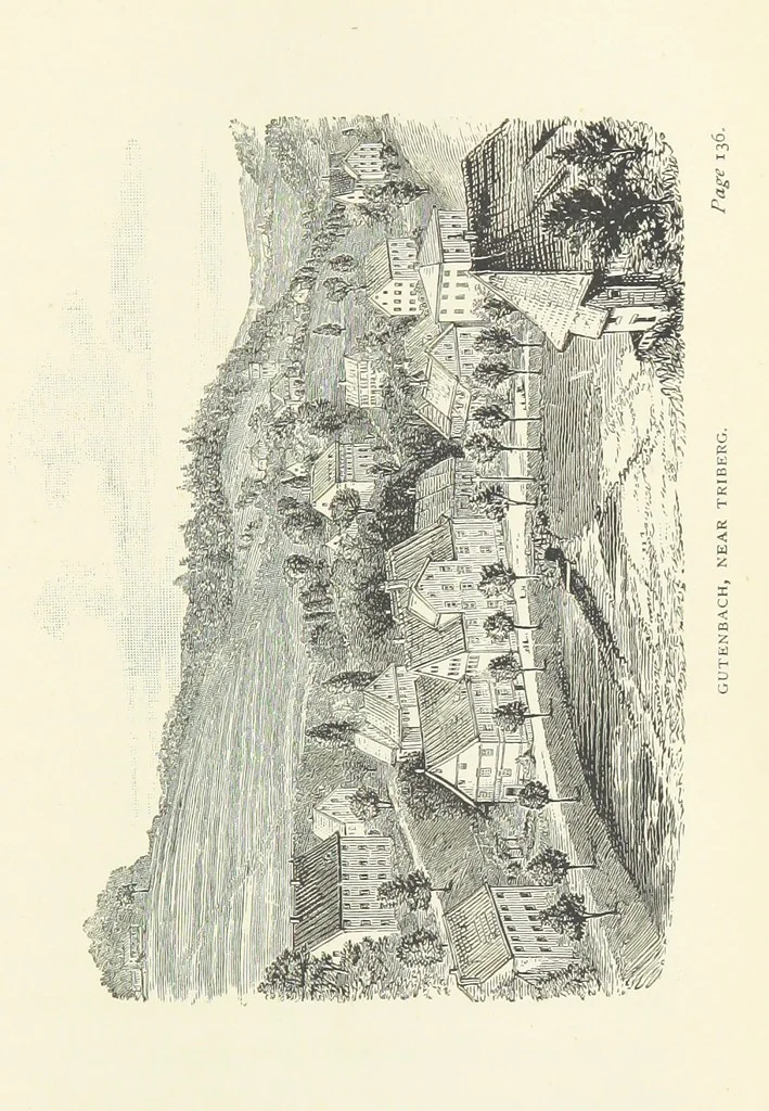 An illustration from In the Black Forest, 1882, leaf 177
