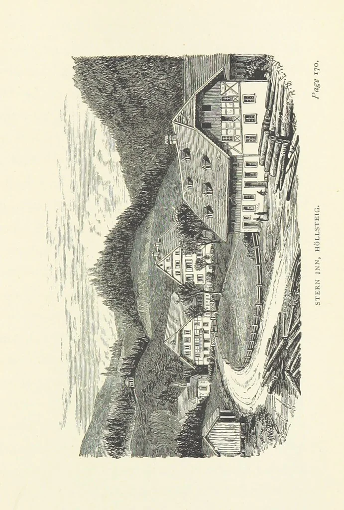 An illustration from In the Black Forest, 1882, leaf 225