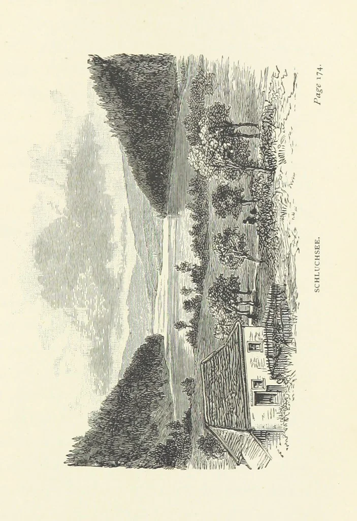 An illustration from In the Black Forest, 1882, leaf 233