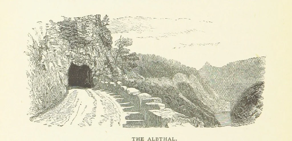An illustration from In the Black Forest, 1882, leaf 290
