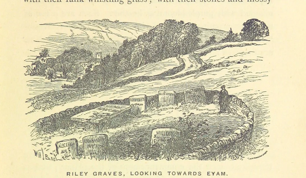 An illustration from The History and Antiquities of Eyam ... Sixth edition. With illustrations from photographs by J. A. Warwick and R. Keene, 1870, leaf 137