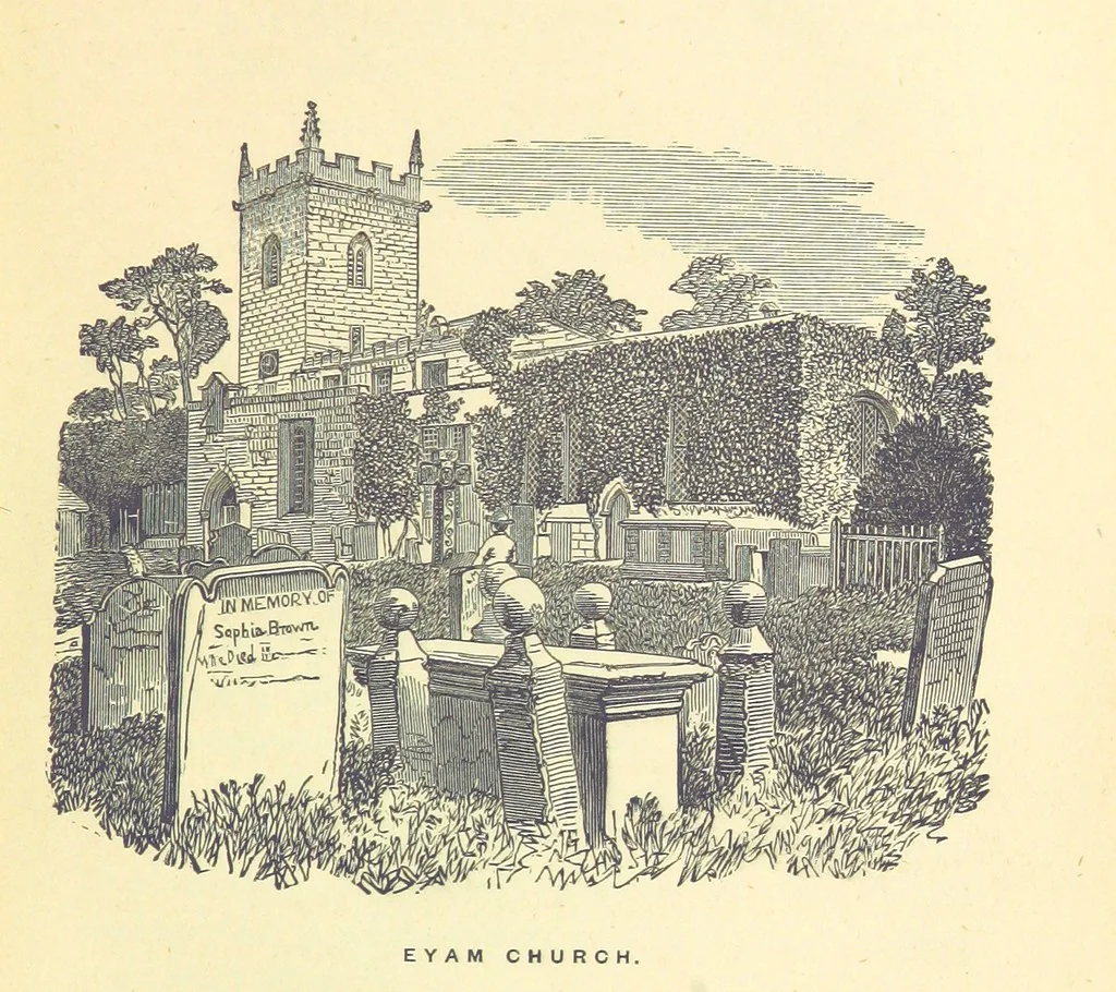 An illustration from The History and Antiquities of Eyam ... Sixth edition. With illustrations from photographs by J. A. Warwick and R. Keene, 1870, leaf 163