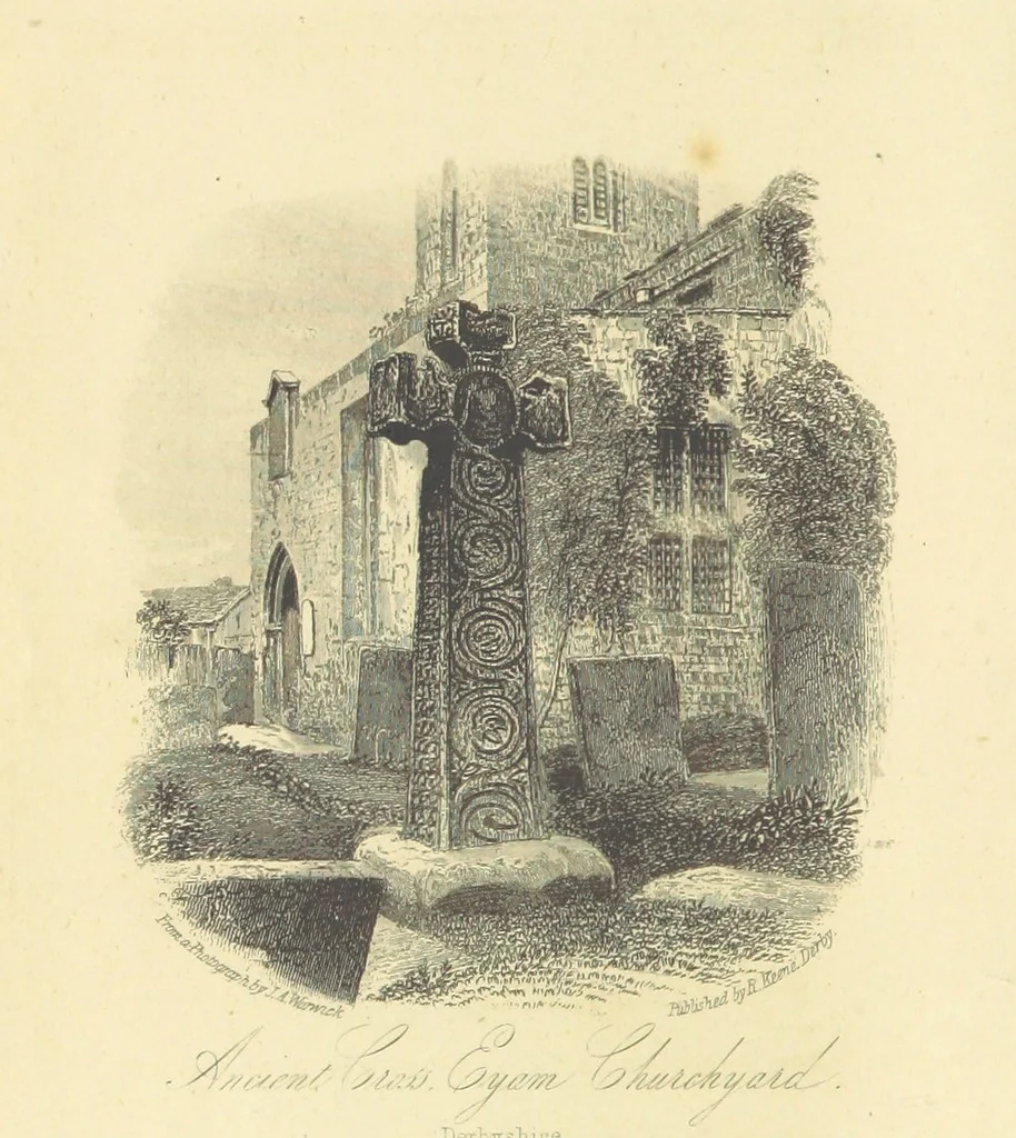 An illustration from The History and Antiquities of Eyam ... Sixth edition. With illustrations from photographs by J. A. Warwick and R. Keene, 1870, leaf 8