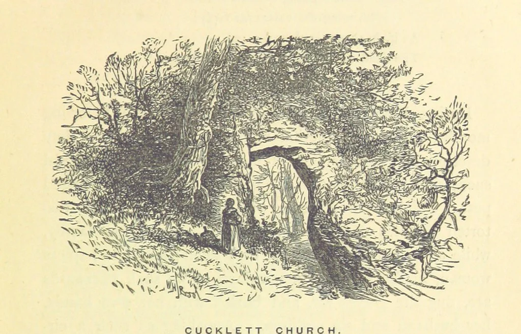 An illustration from The History and Antiquities of Eyam ... Sixth edition. With illustrations from photographs by J. A. Warwick and R. Keene, 1870, leaf 95