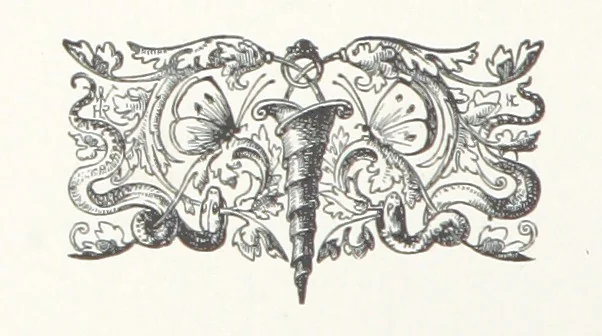 An illustration from Reeds Shaken with the Wind. [Poems, 1893, leaf 50