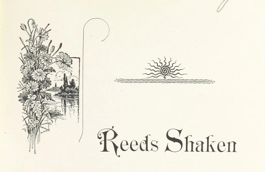 An illustration from Reeds Shaken with the Wind. [Poems, 1893, leaf 7