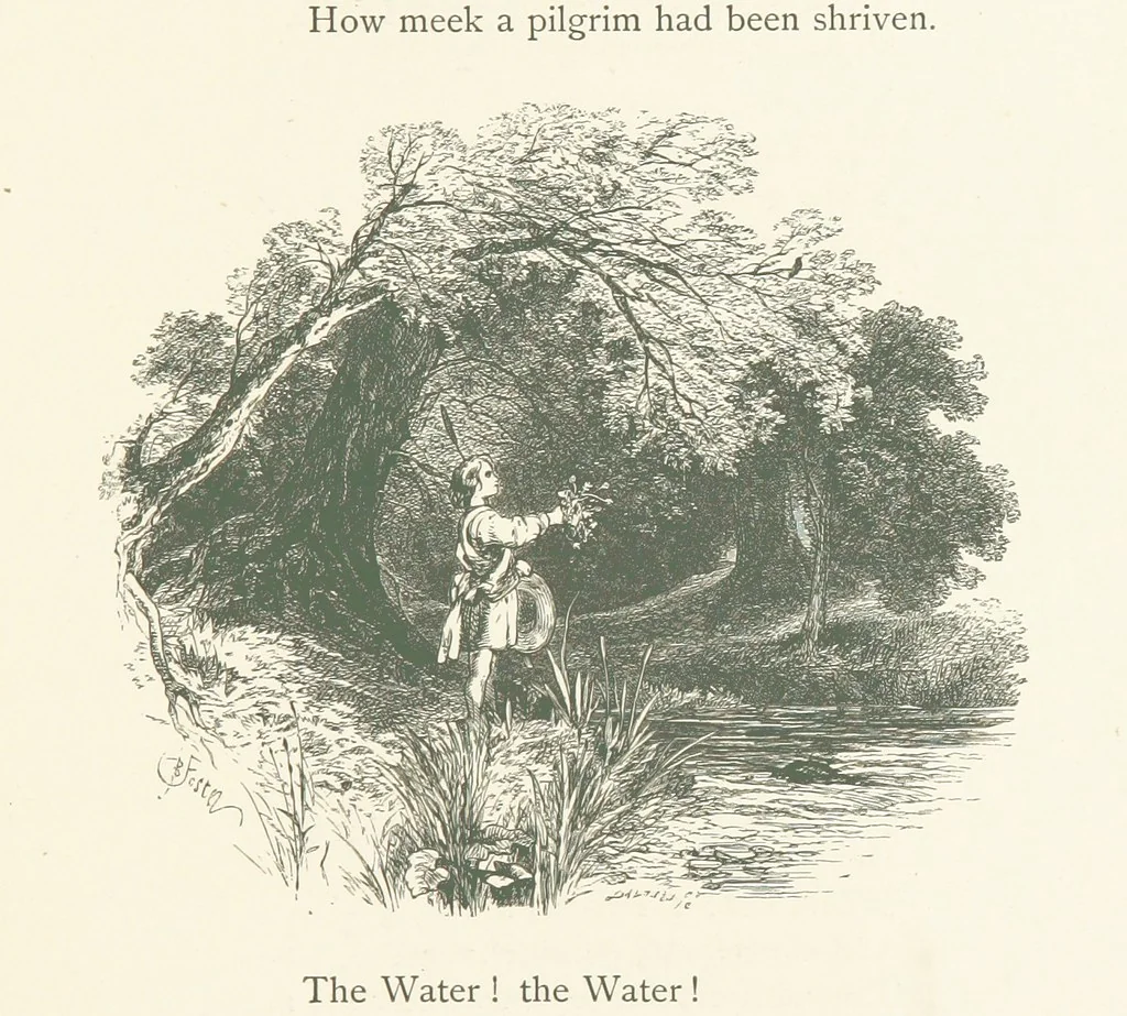 An illustration from Wood-Side and Sea-Side. Illustrated by pen and pencil, 1869, leaf 39