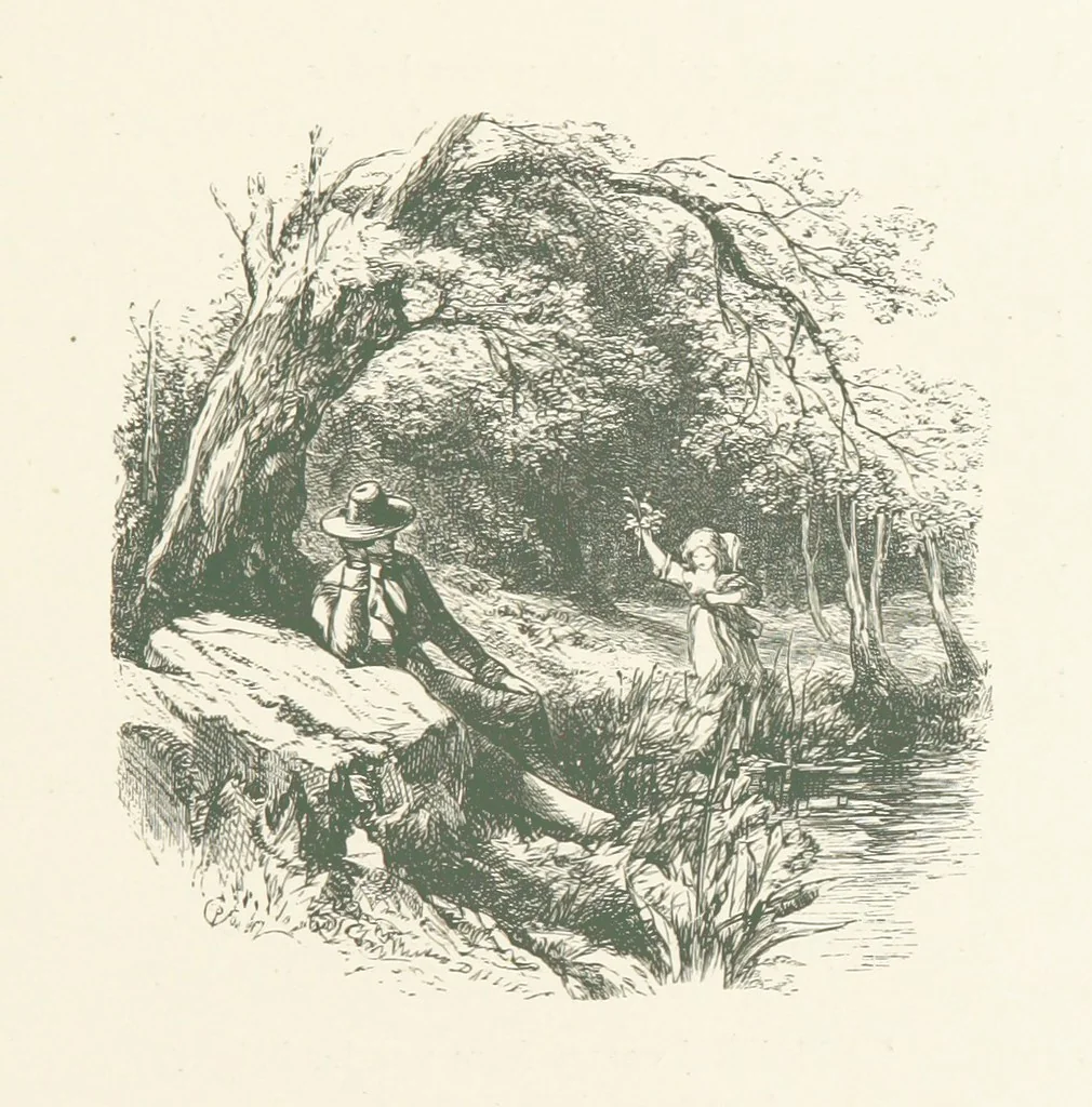 An illustration from Wood-Side and Sea-Side. Illustrated by pen and pencil, 1869, leaf 69