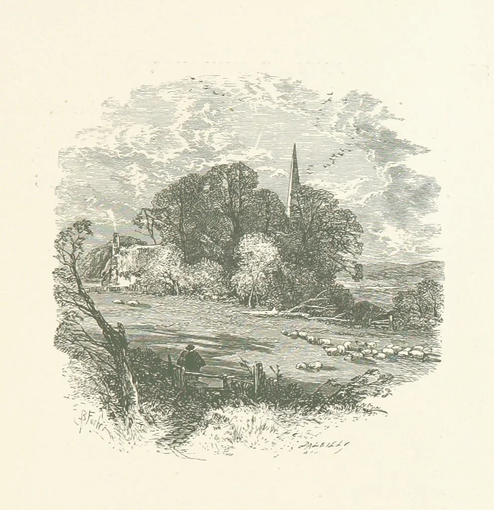 An illustration from Wood-Side and Sea-Side. Illustrated by pen and pencil, 1869, leaf 91