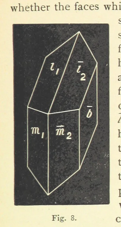 An illustration from Crystallography for Beginners. With an appendix on the use of the blowpipe and the determination of common minerals, etc. [With 3 tables of diagrams, 1896, leaf 25